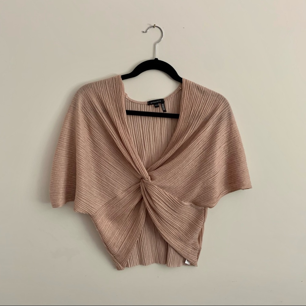 Knot Wrap Crop Top - Picture 1 of 4